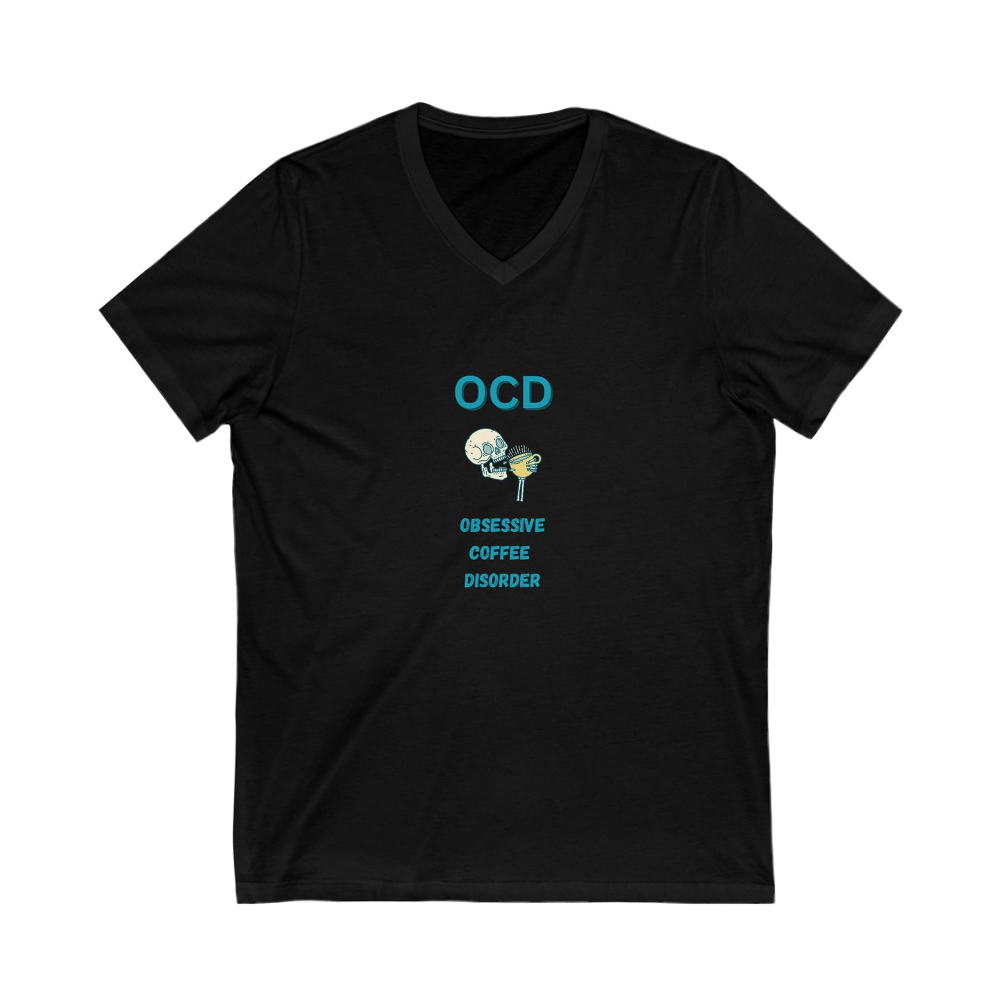Obsessive Coffee Disorder V-neck black