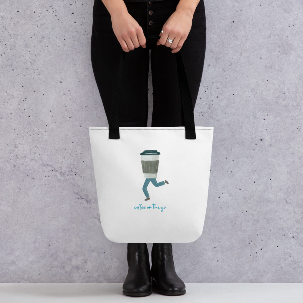 Coffee On The Run Tote Bag