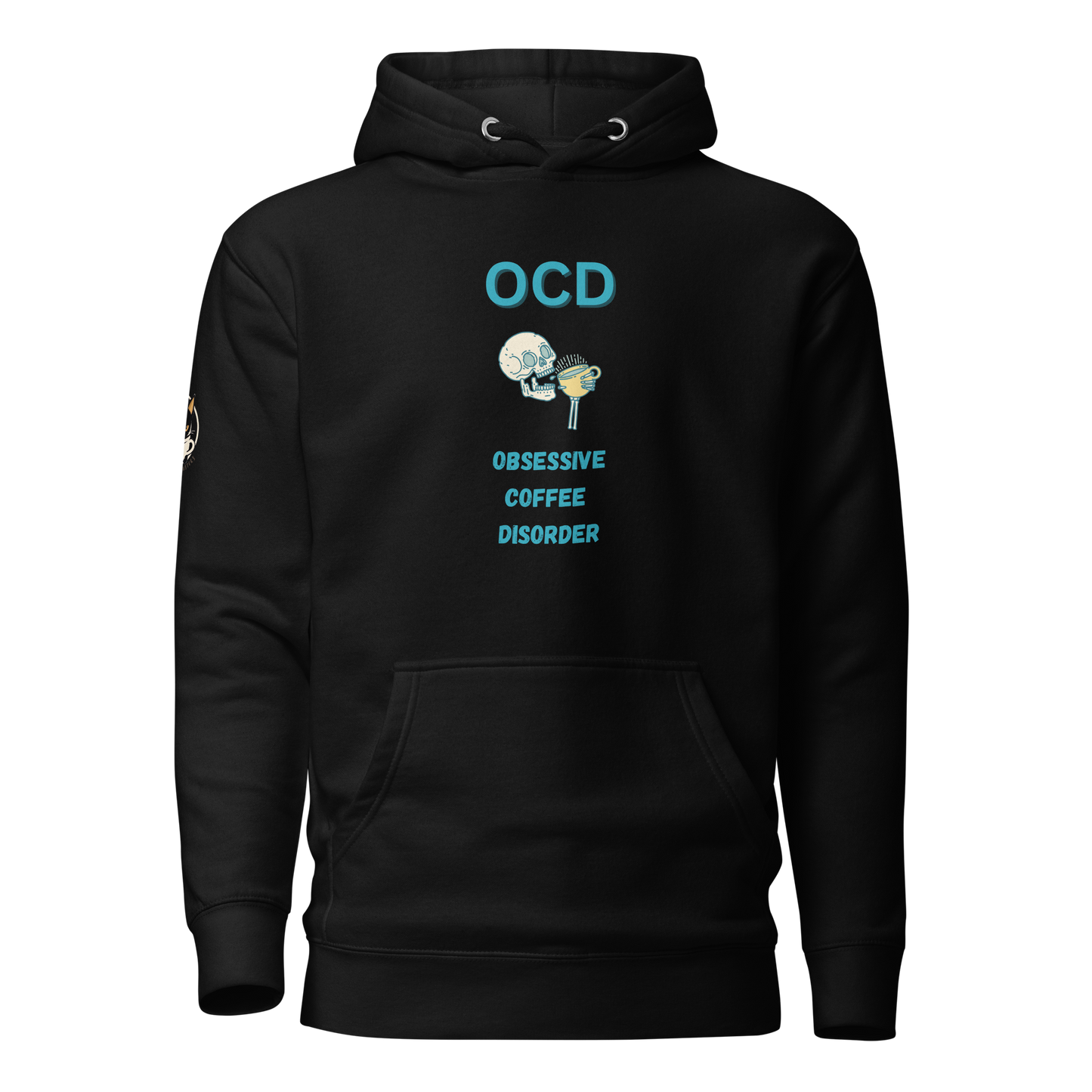 Obsessive Coffee Disorder Hoodie Black