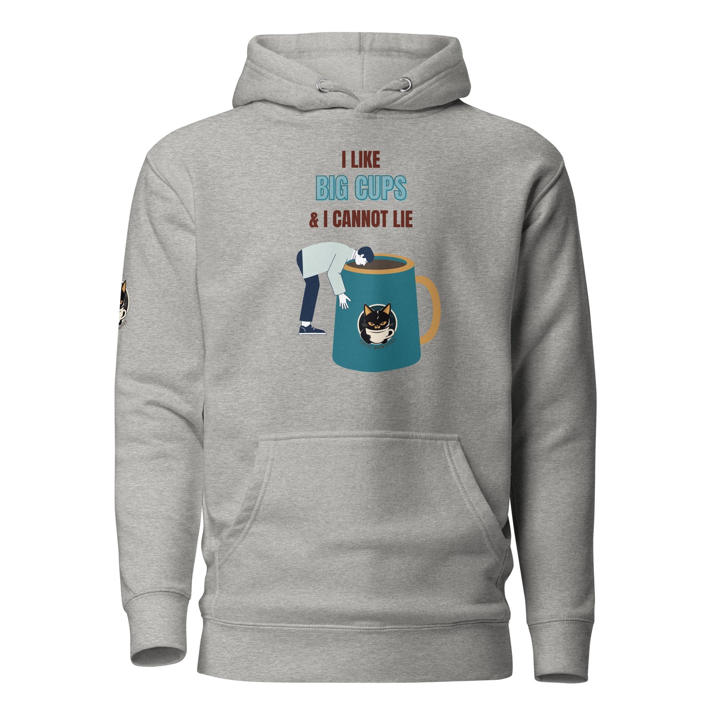I Like Big Cups Hoodie Light Grey