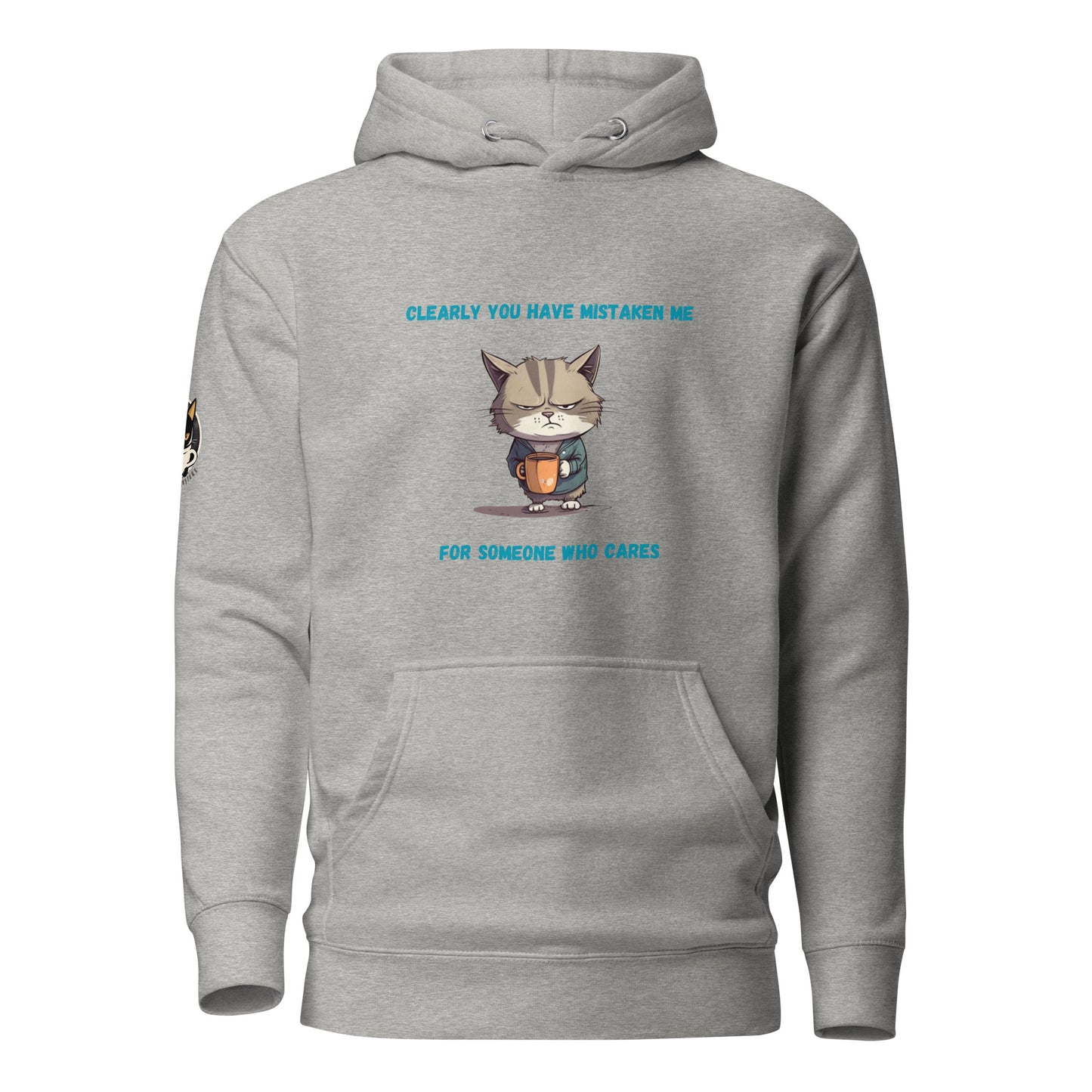 Sarcastic Kitty Hoodie Light Grey