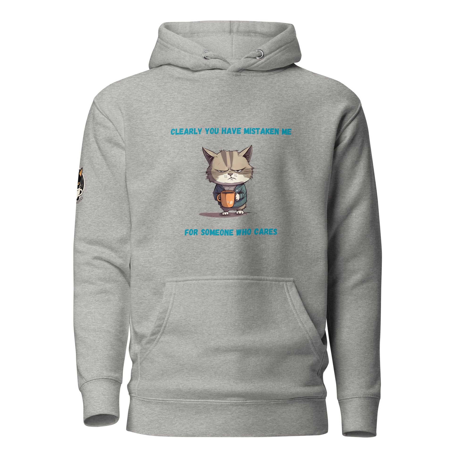 Sarcastic Kitty Hoodie Light Grey
