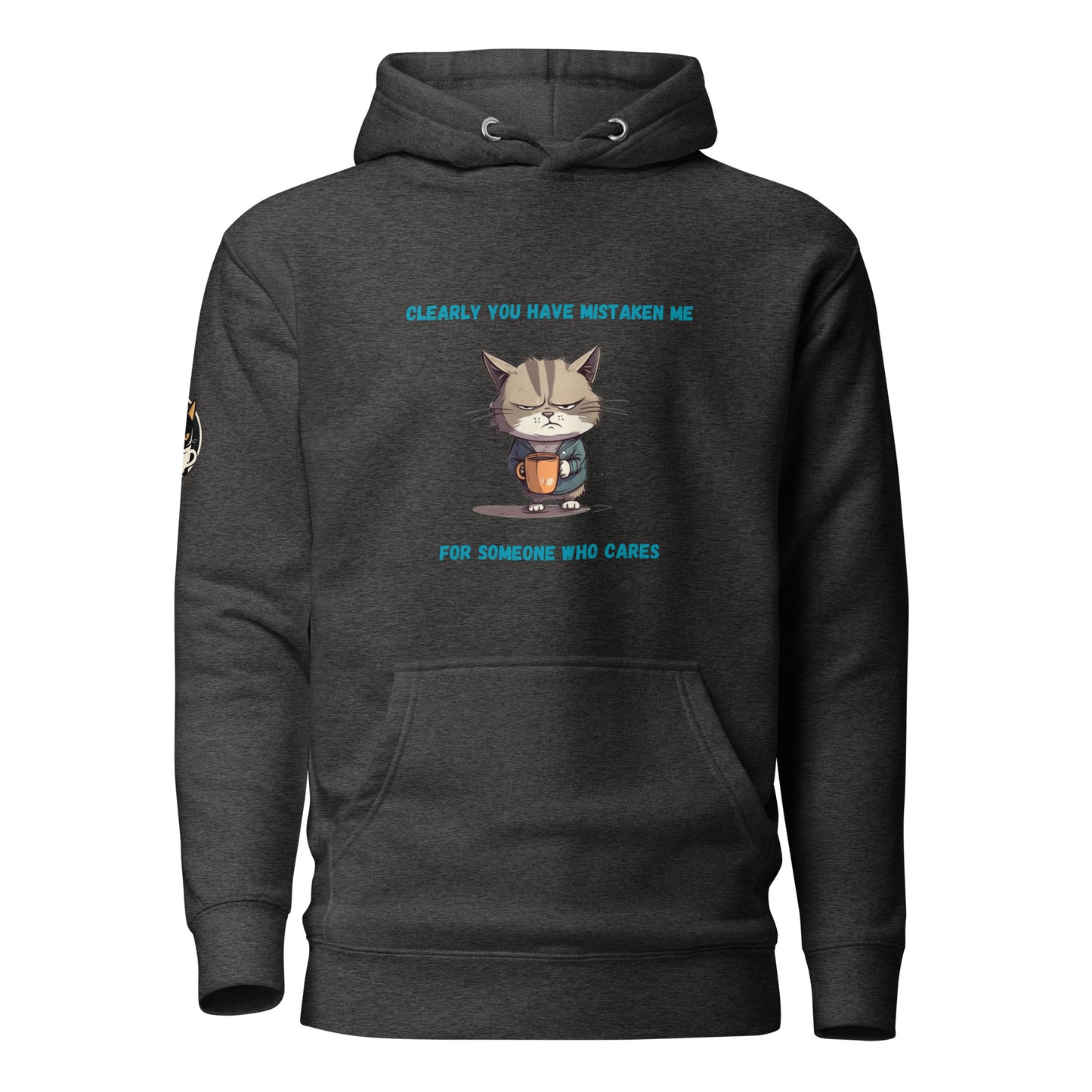 Sarcastic Kitty Hoodie Heather Grey