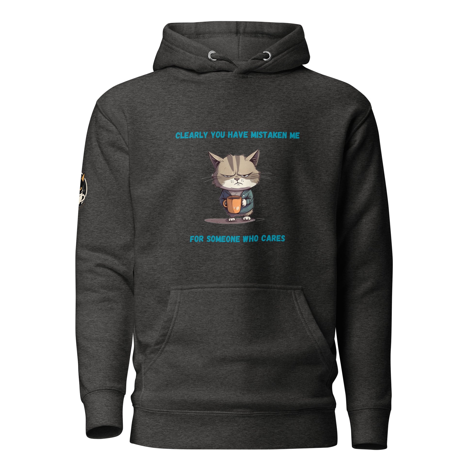 Sarcastic Kitty Hoodie Heather Grey