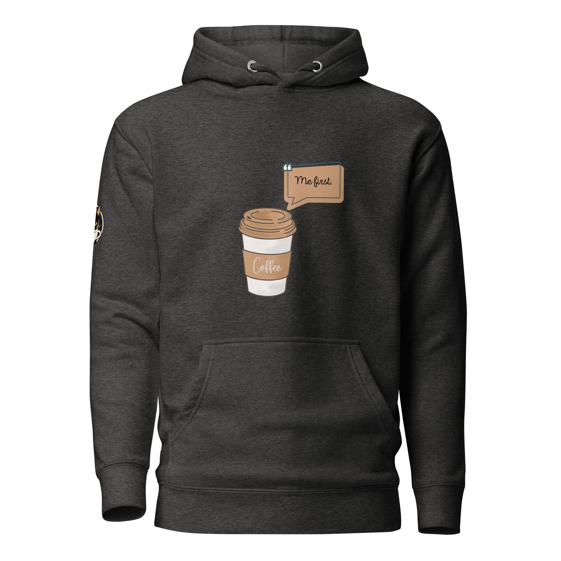 Me First Hoodie Dark Grey