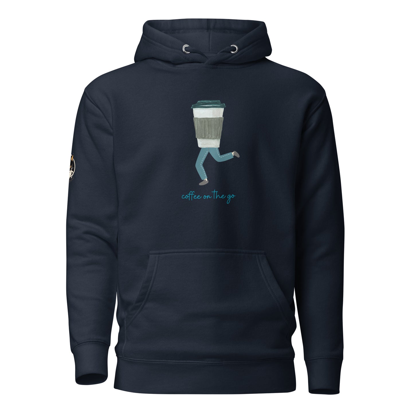 Coffee On the Go Hoodie Blue