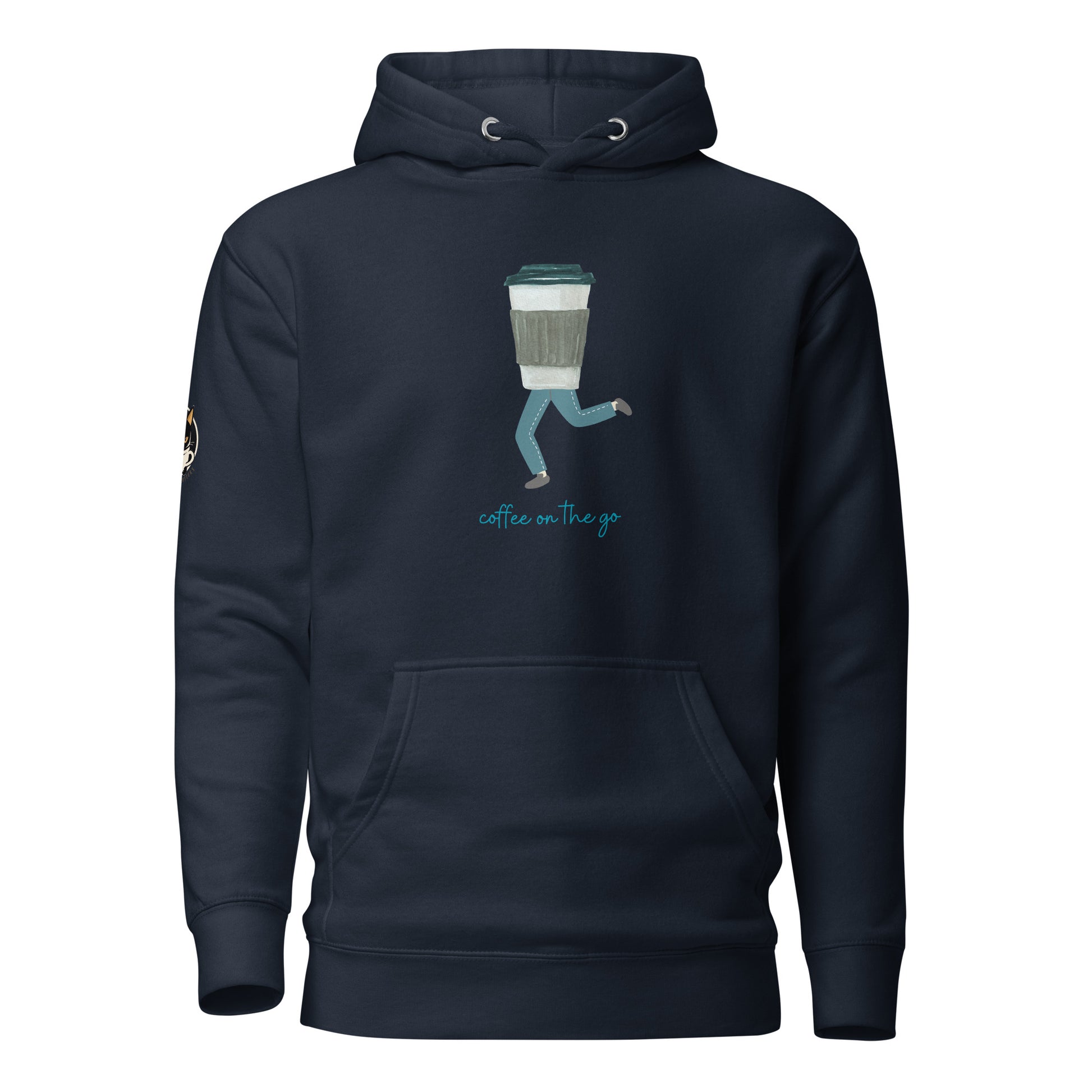 Coffee On the Go Hoodie Blue