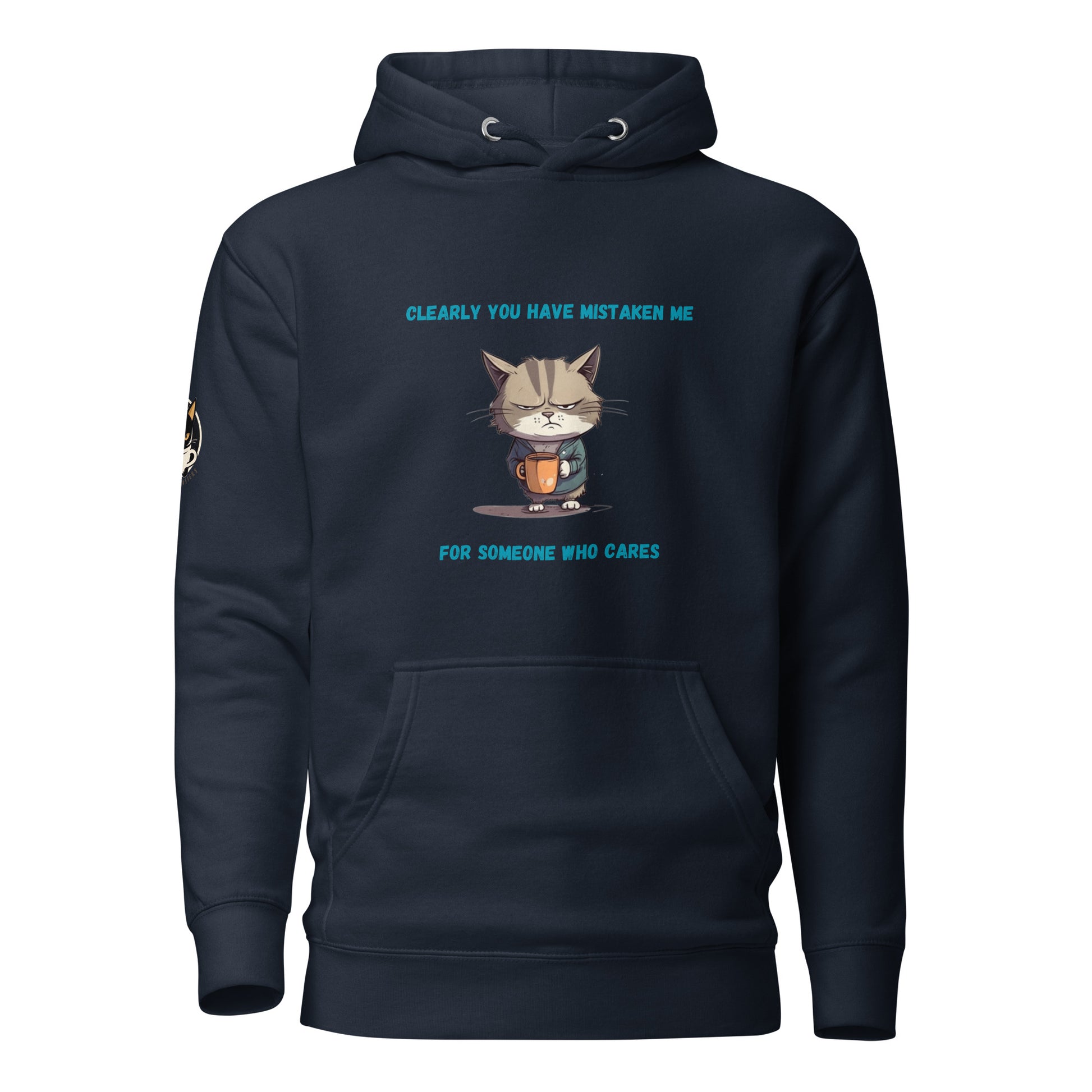Sarcastic Kitty Hoodie Blue