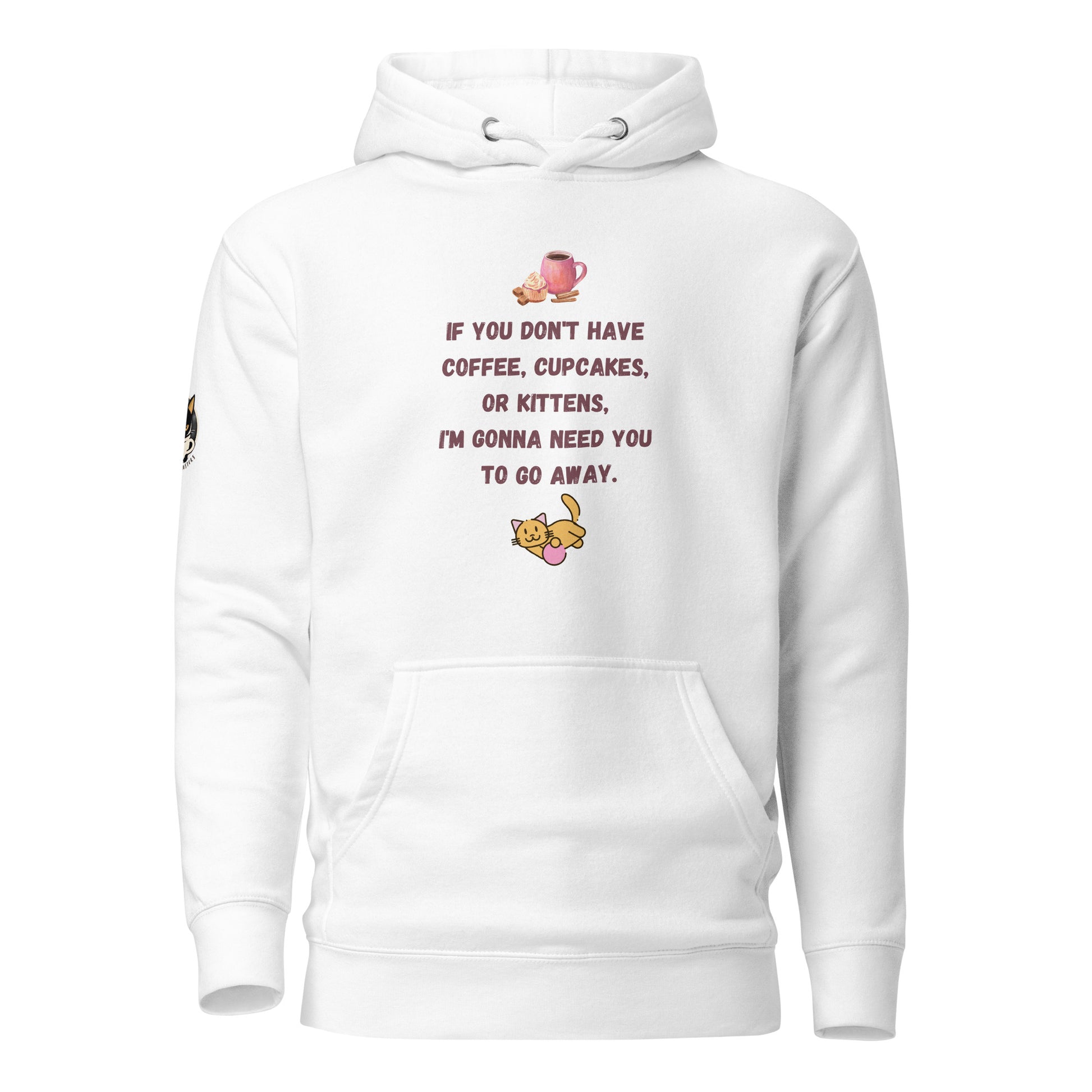 Coffee and Cupcakes Hoodie White