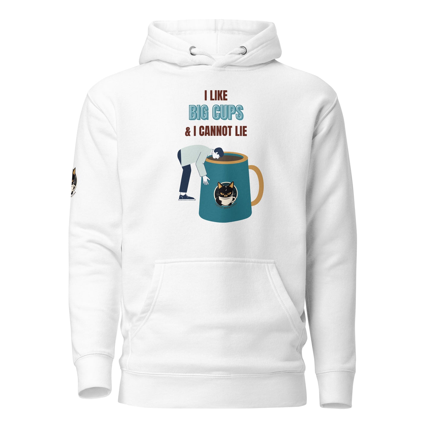 I Like Big Cups Hoodie White