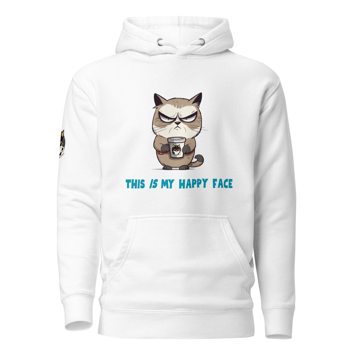 This IS My Happy Face Hoodie White