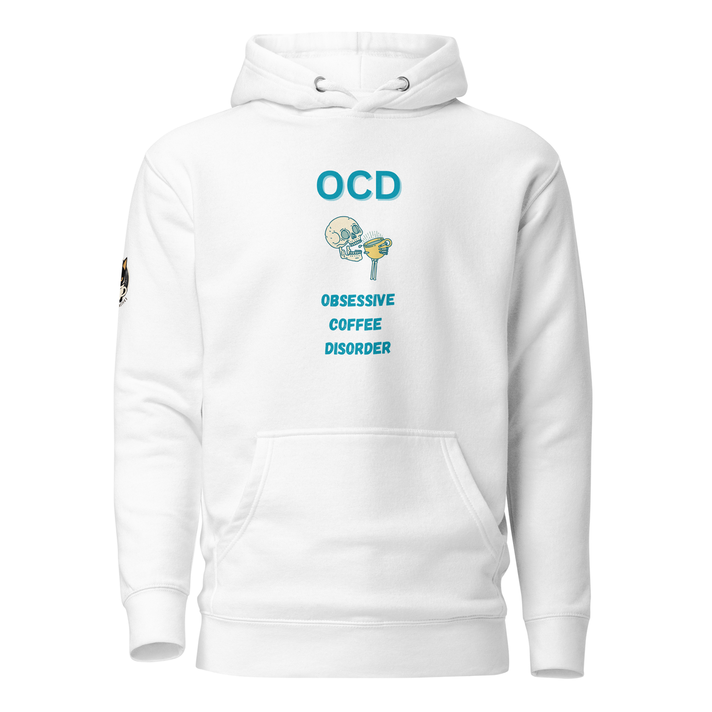 Obsessive Coffee Disorder Hoodie White