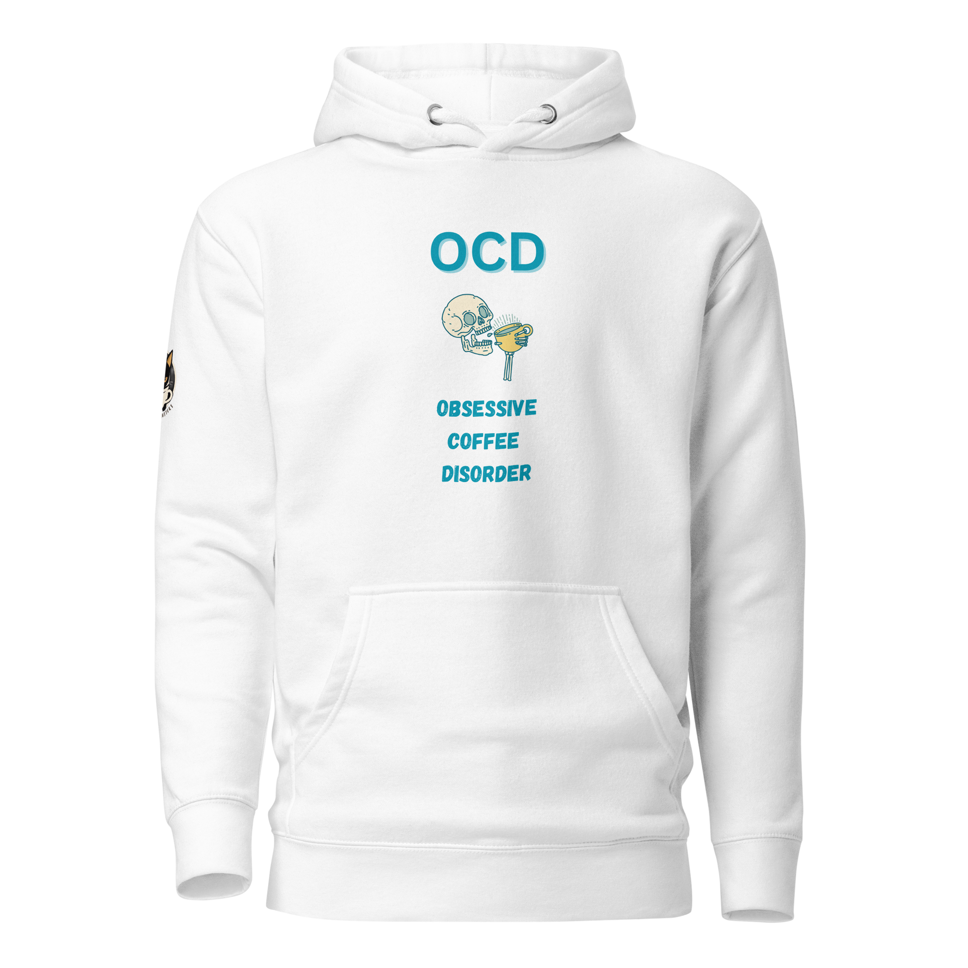 Obsessive Coffee Disorder Hoodie White