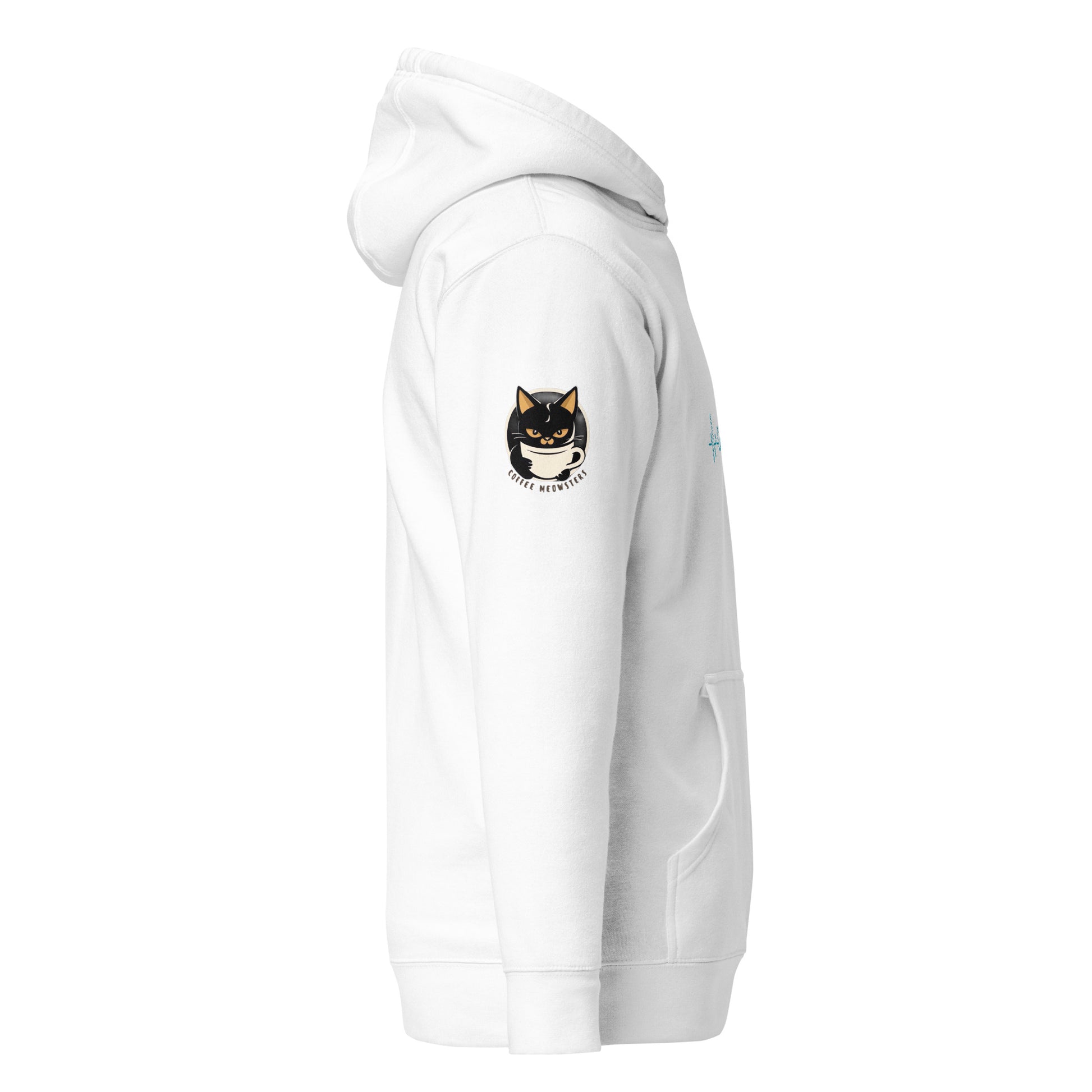Coffee Heartbeat Hoodie Logo Sleeve