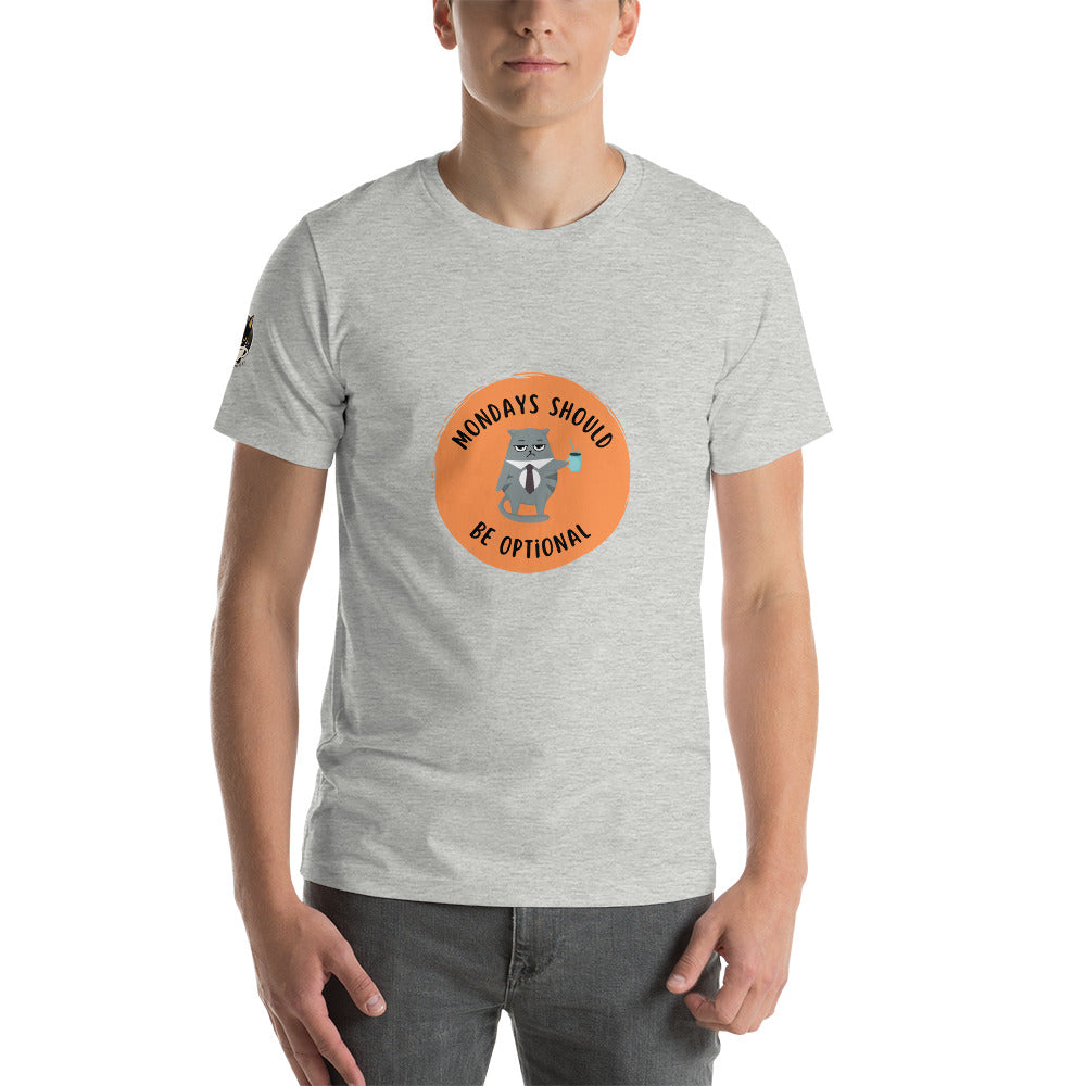 Mondays Should Be Optional Tee Light Grey