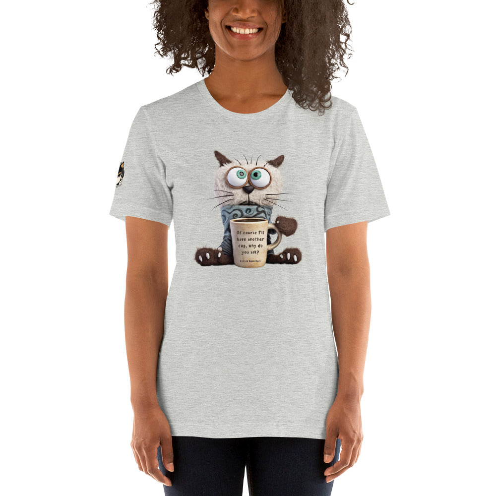 Too Much Coffee Meme Tee Light Grey