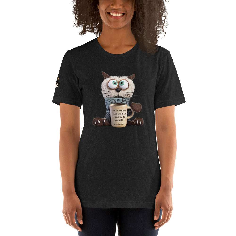 Too Much Coffee Meme Tee Black