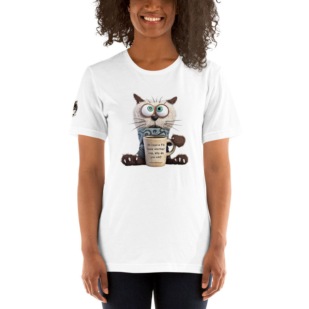 Too Much Coffee Meme Tee White