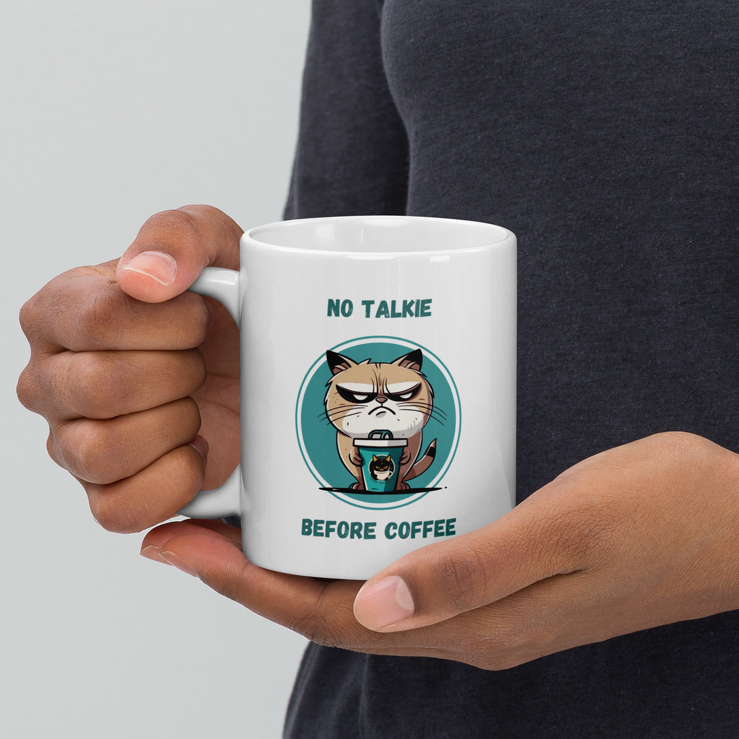 No Talkie Before Coffee 11oz mug
