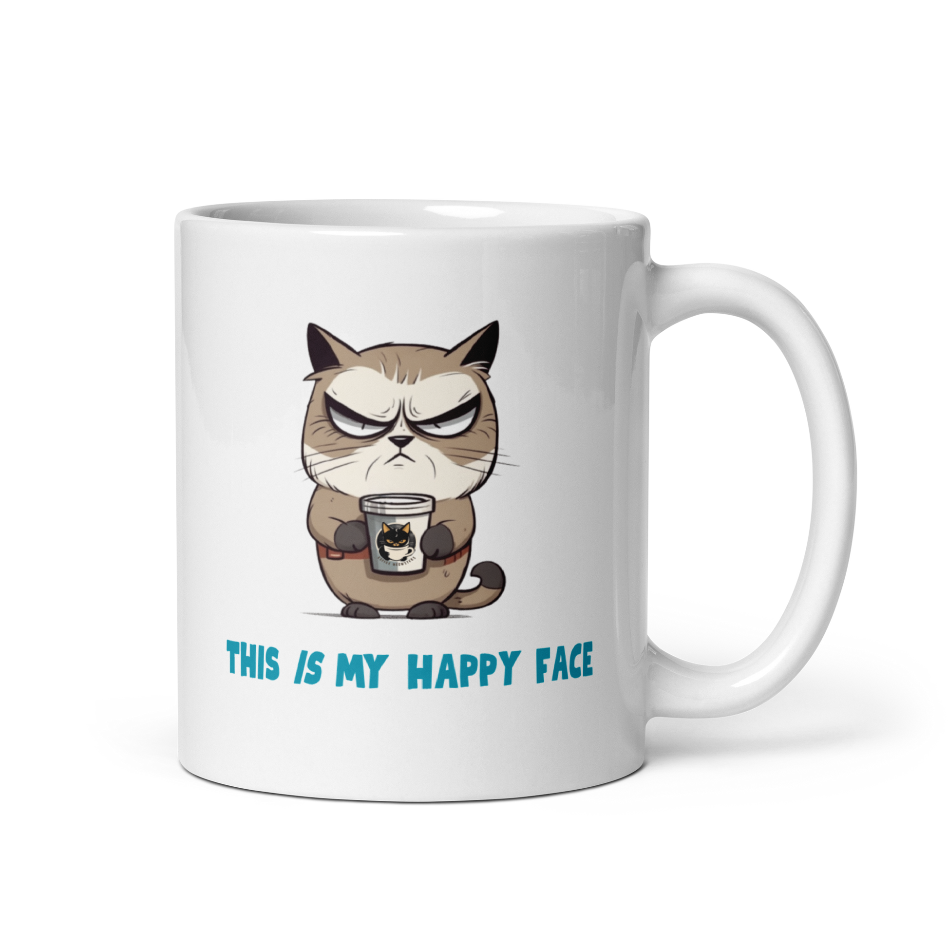 This IS My Happy Face Ceramic Mug