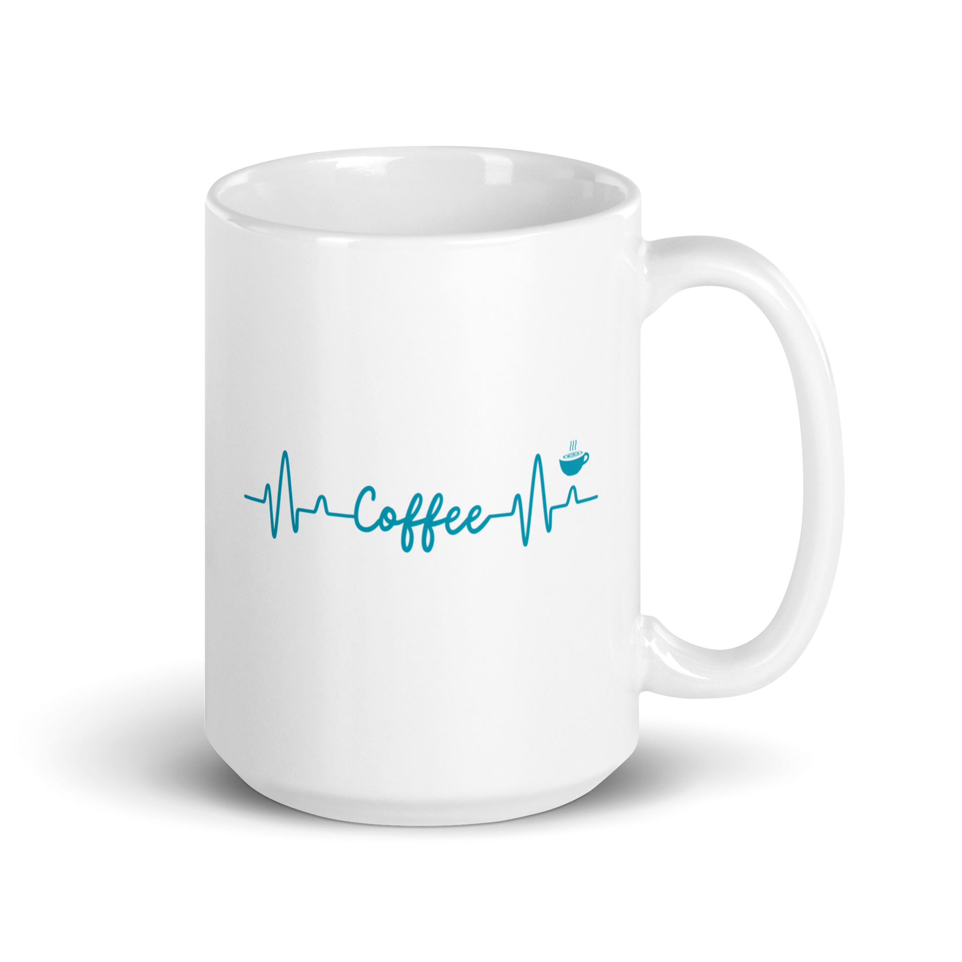 Coffee Heartbeat Large Mug