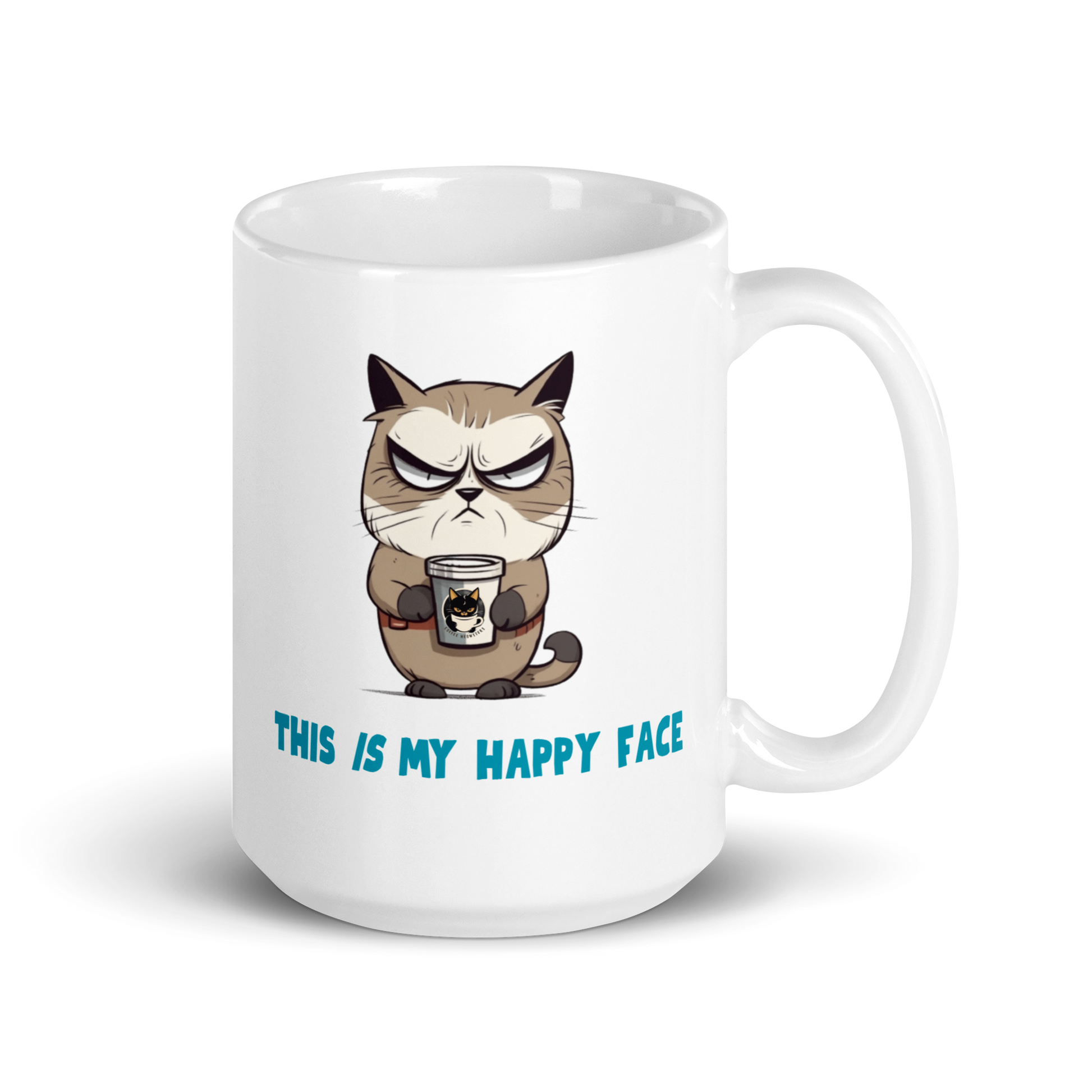 This IS My Happy Face White Mug