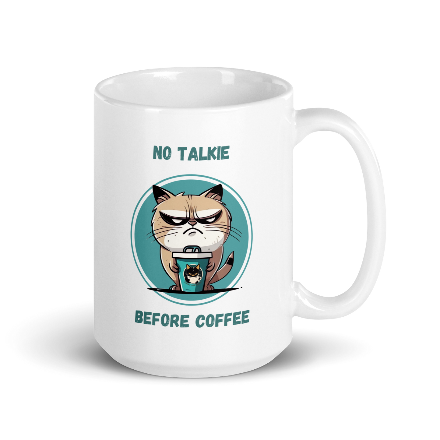 No Talkie Before Coffee Ceramic Mug