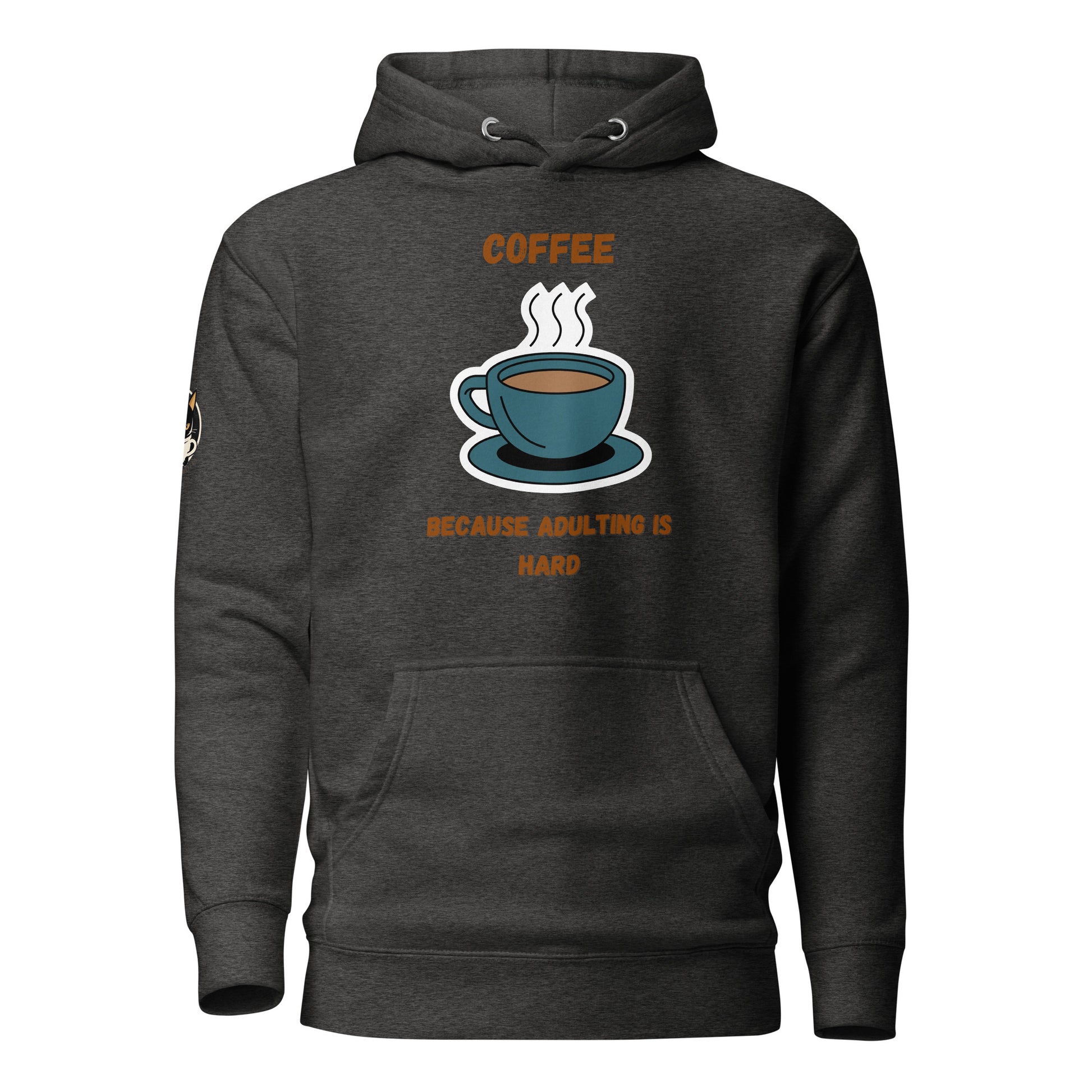 Adulting Is Hard Hoodie Dark Grey