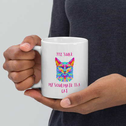 ceramic mug for cat lovers