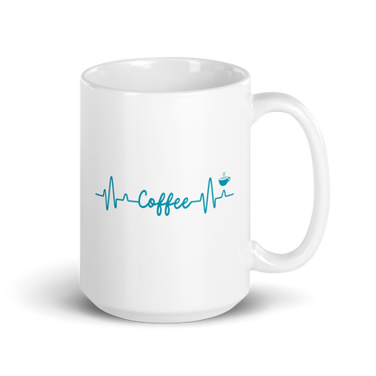 Coffee Heartbeat Large Mug